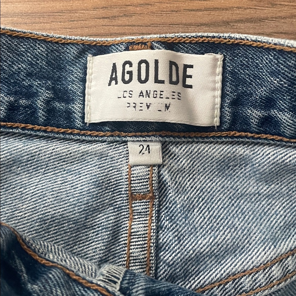 AGOLDE RILEY High Rise Straight Crop Jeans Straight Jeans 24 - Picture 4 of 8